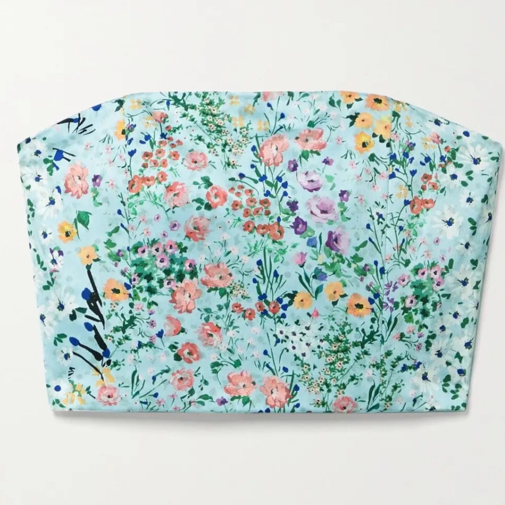 Alice + Olivia Ceresi Floral Smocked Bandeau Top, 6 - Picture 13 of 15